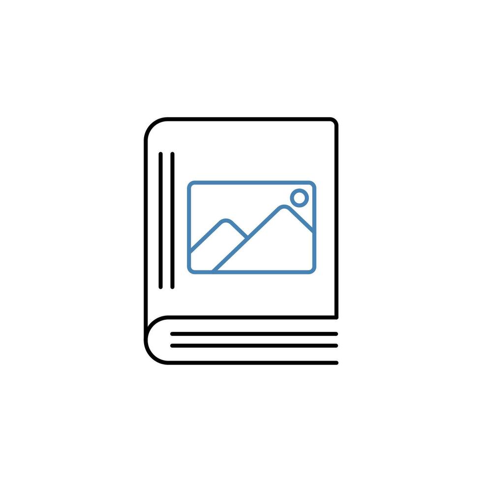 album concept line icon. Simple element illustration. album concept outline symbol design. vector