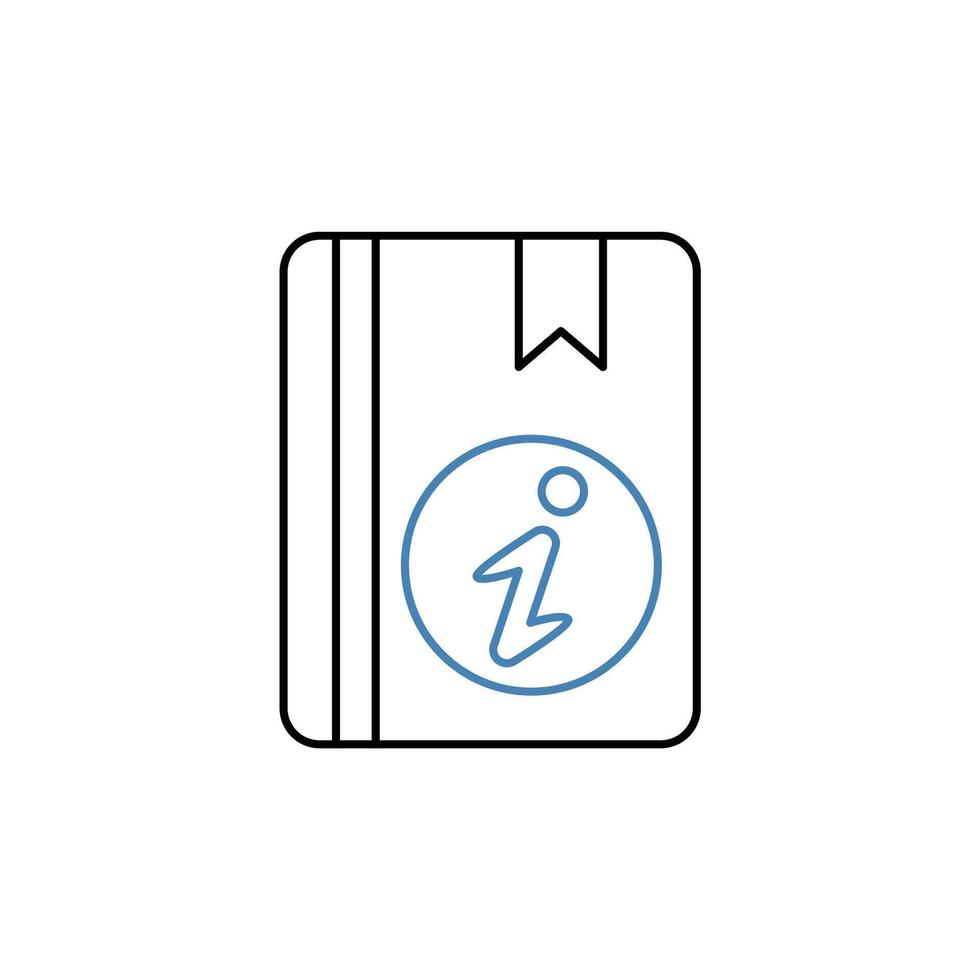 instruction concept line icon. Simple element illustration. instruction concept outline symbol design. vector
