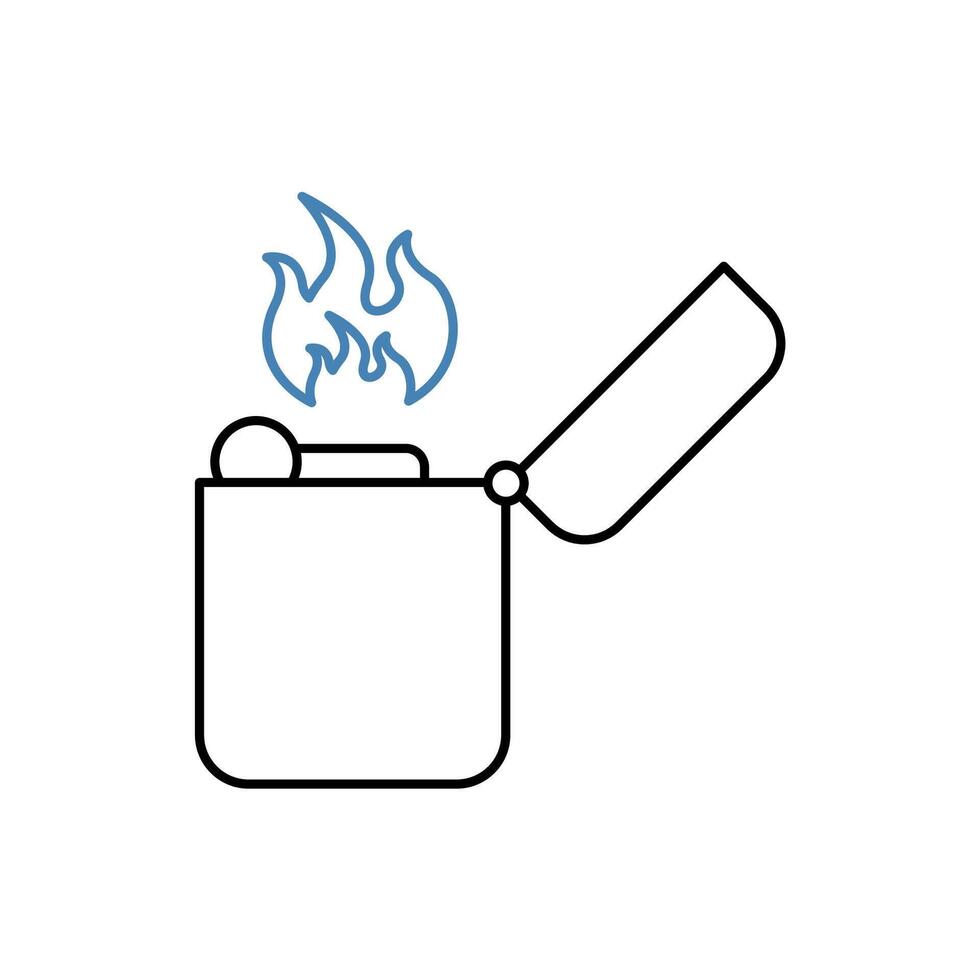 lighter concept line icon. Simple element illustration.lighter concept outline symbol design. vector