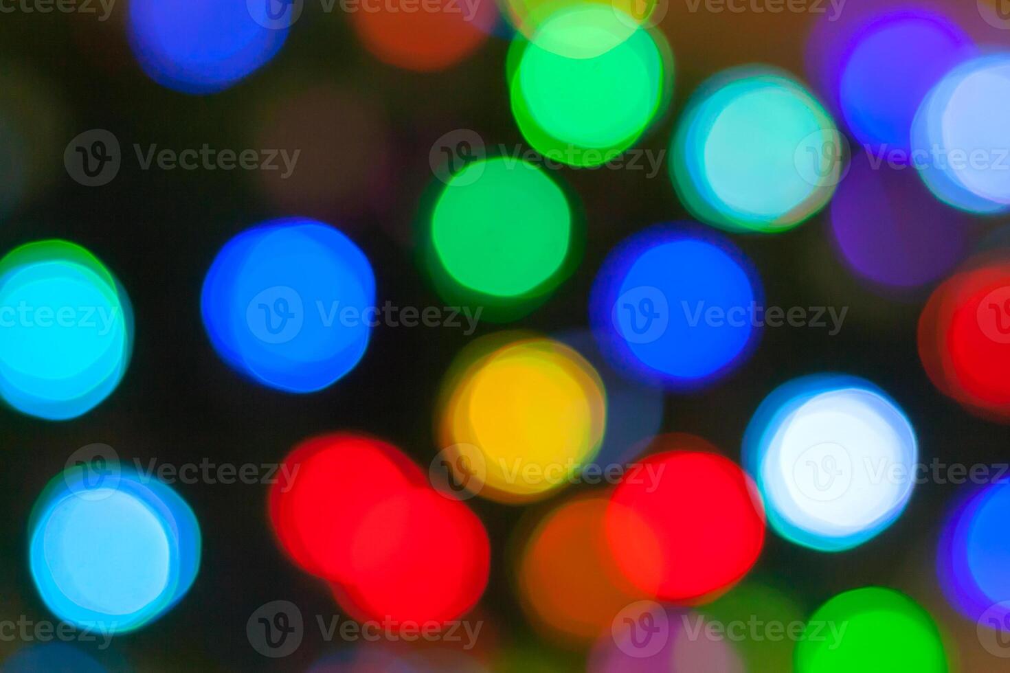 Multicolored bokeh lights as background photo