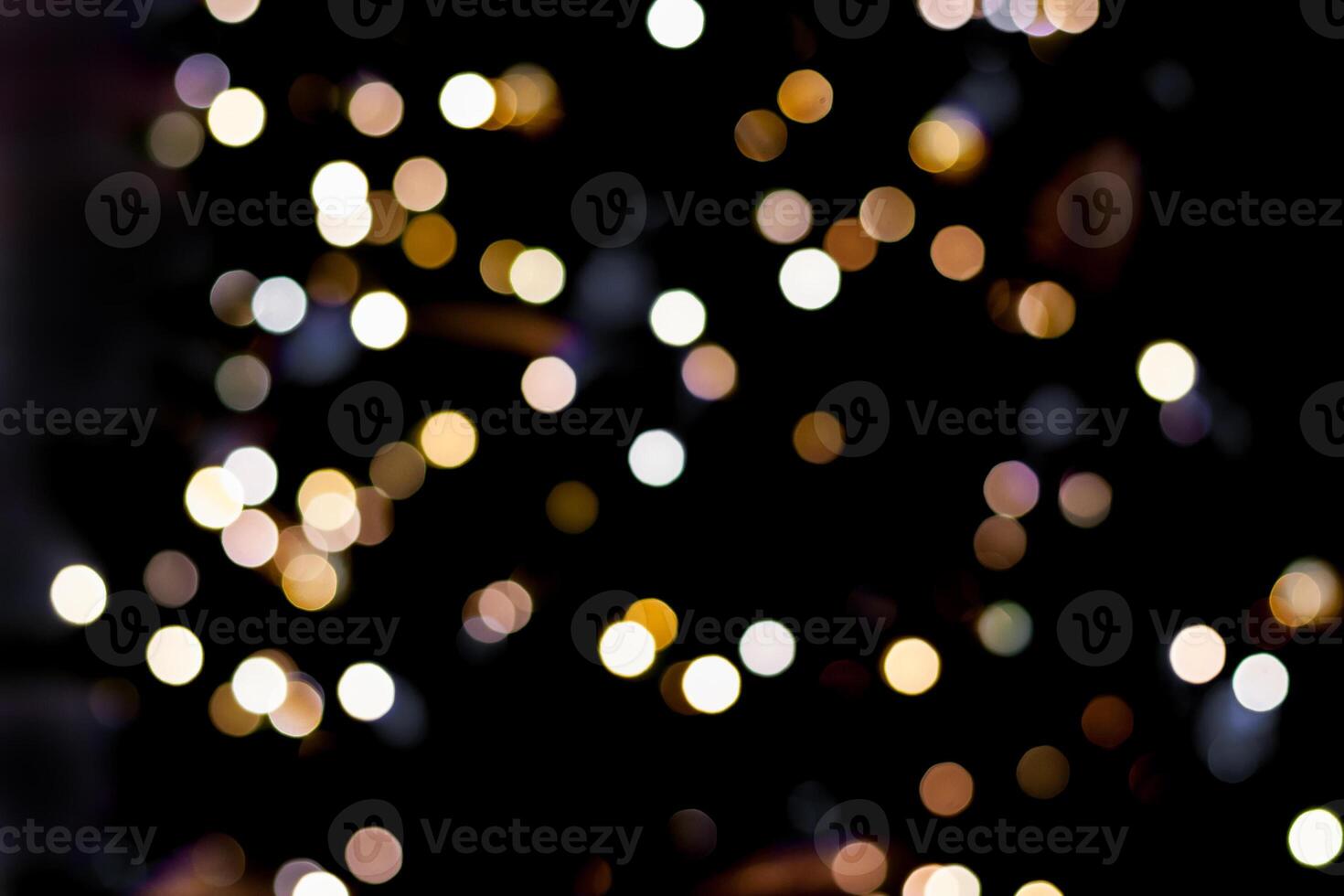 Abstract holiday light in bokeh photo