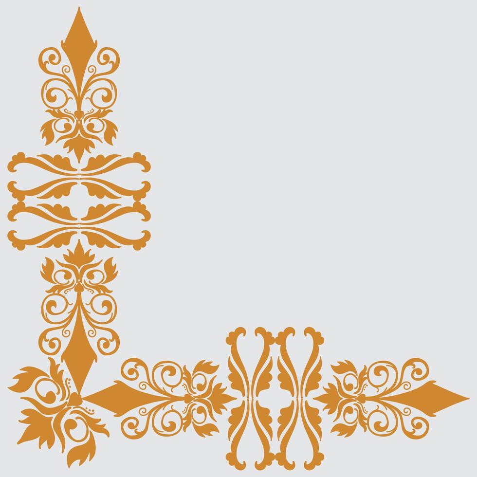 Ornament in the style of baroque. vector