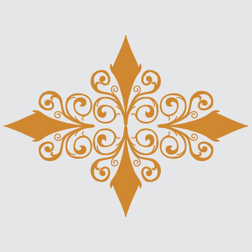 Ornament in the style of baroque. vector