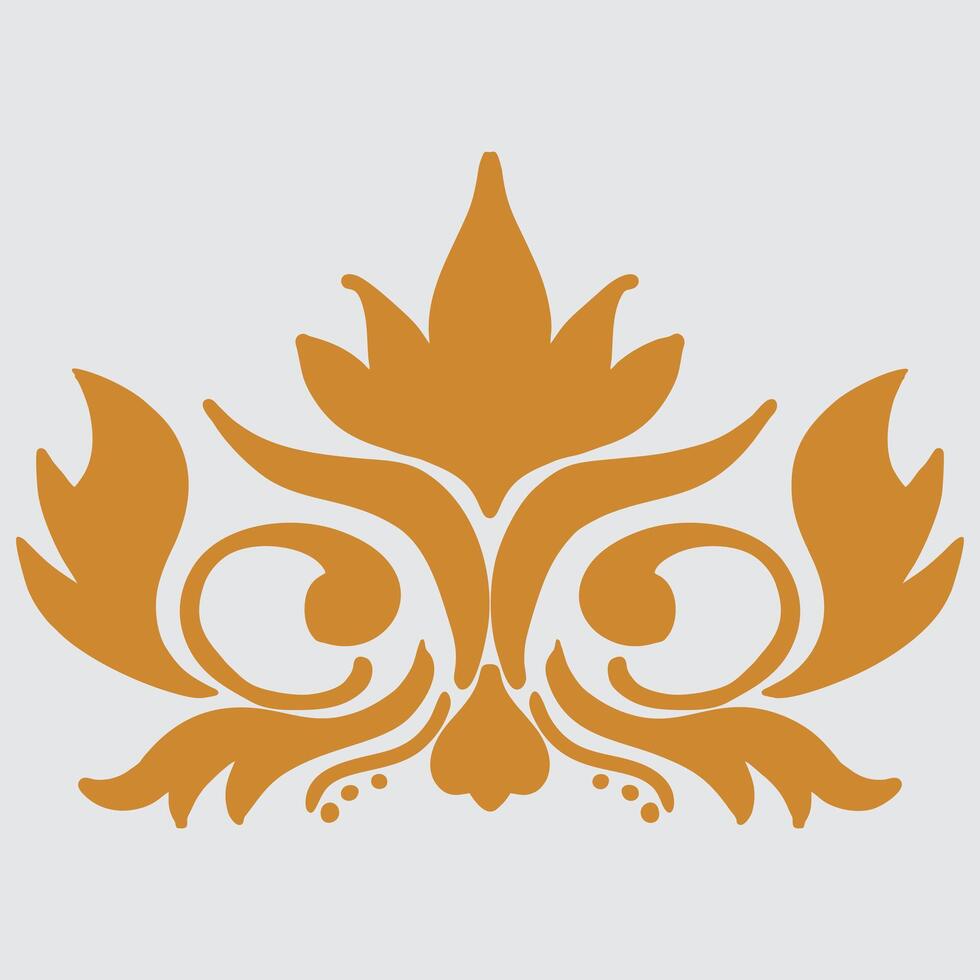 Ornament in the style of baroque. vector