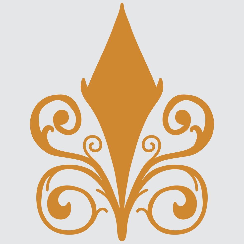 Ornament in the style of baroque. vector