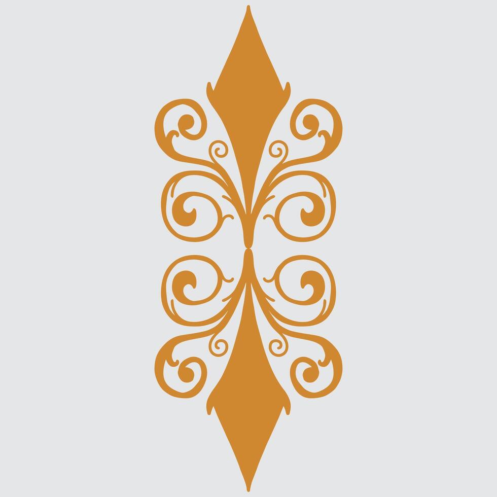 Ornament in the style of baroque. vector