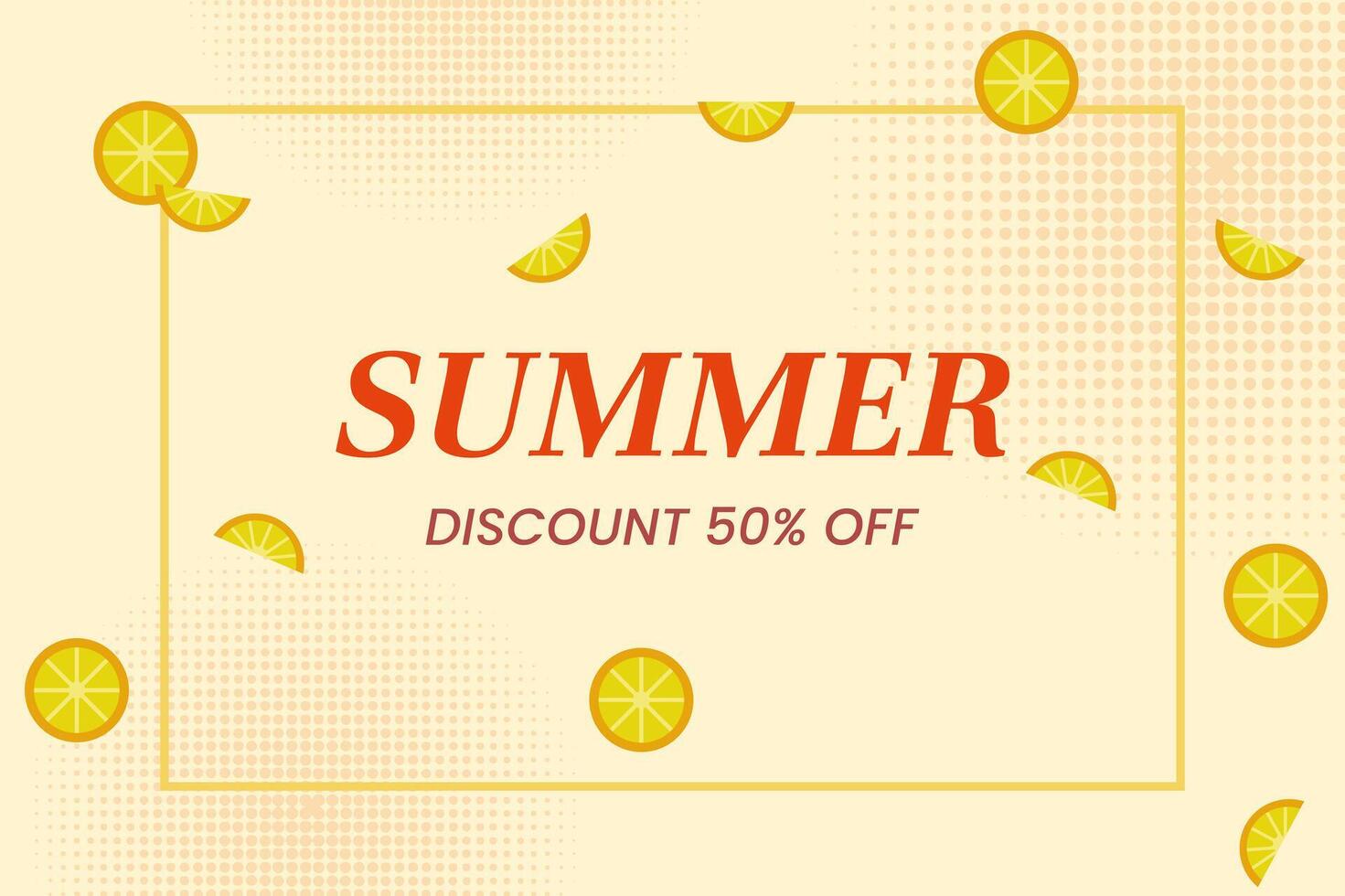 Lemon Summer Banner Template vector