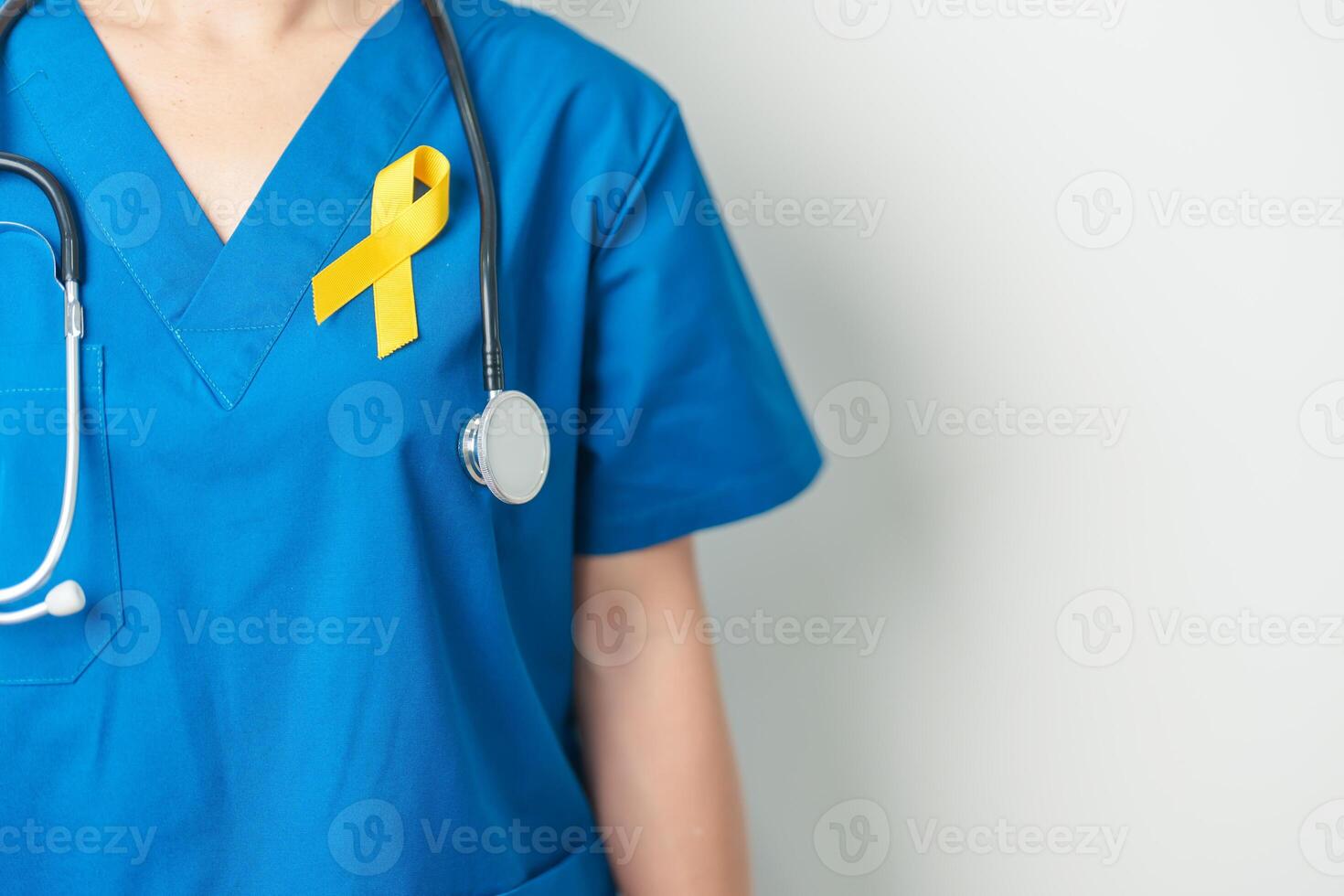 Yellow September, Suicide prevention day, Childhood, Sarcoma, bone and bladder cancer Awareness month, Yellow Ribbon for supporting people life and illness. Healthcare and World cancer day concept photo