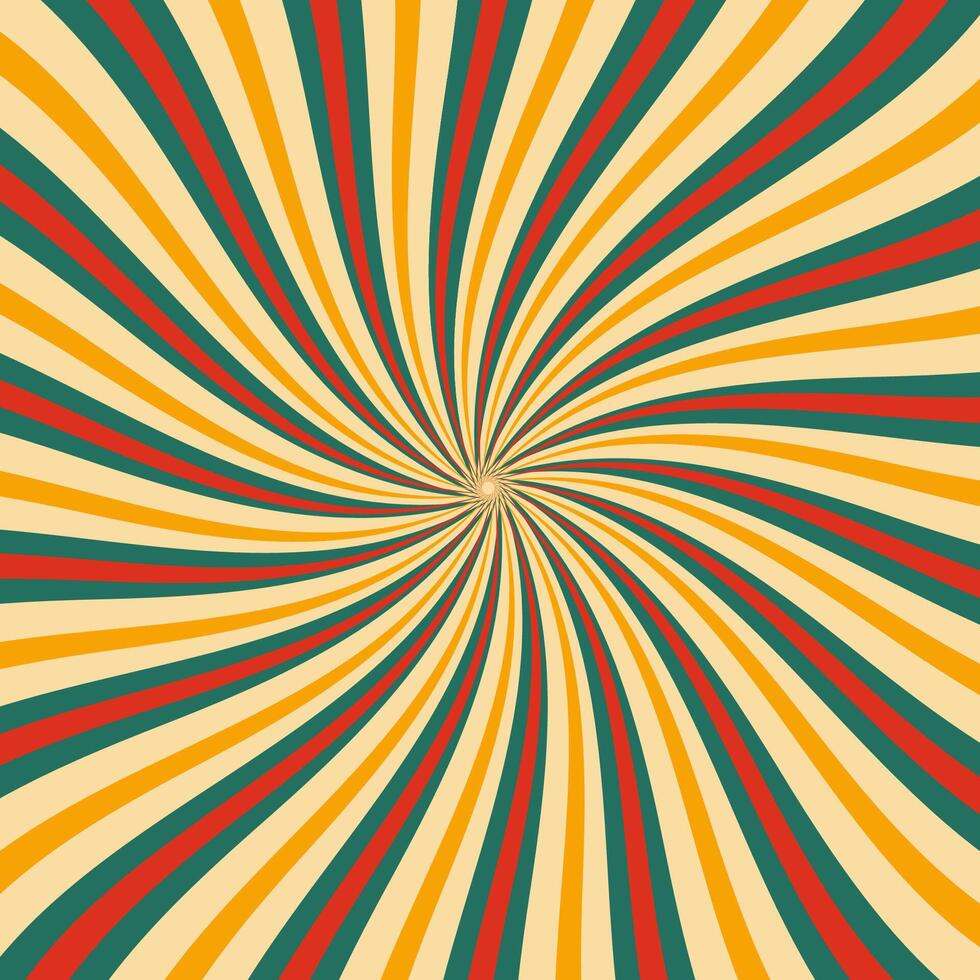 Abstract background with retro starburst design vector