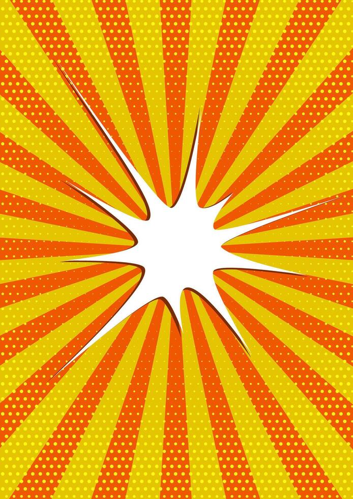 retro styled comic starburst design background vector