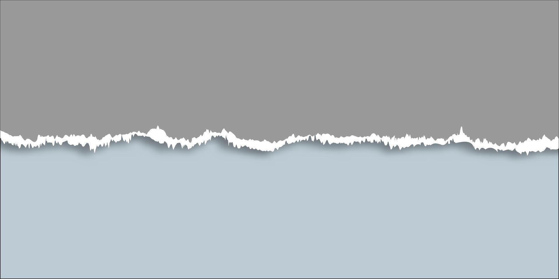 Abstract banner with a torn paper design vector