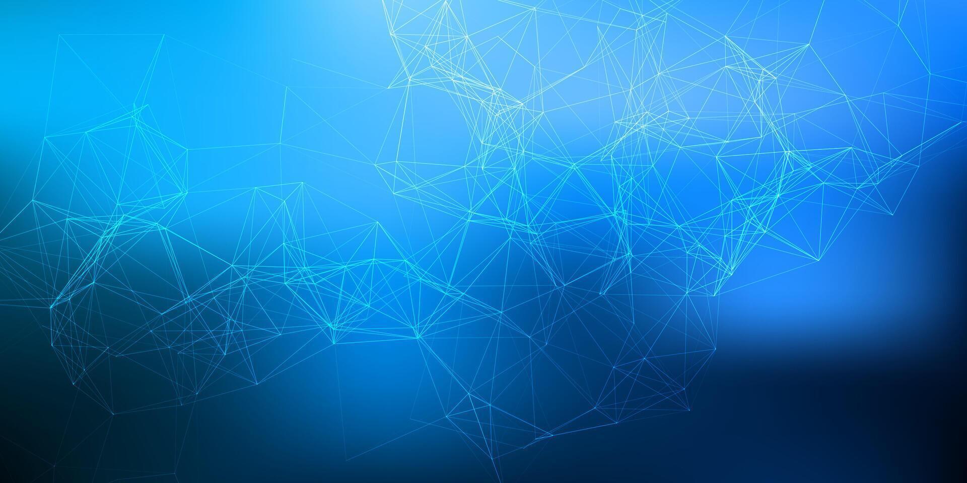 Abstract background with low poly plexus design vector