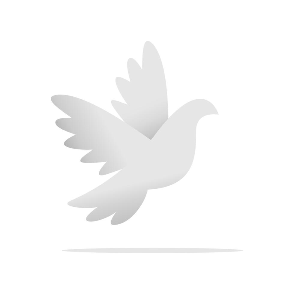 Dove icon. Dove illustration. Peace dove. Doves of peace. Flying pigeon. vector