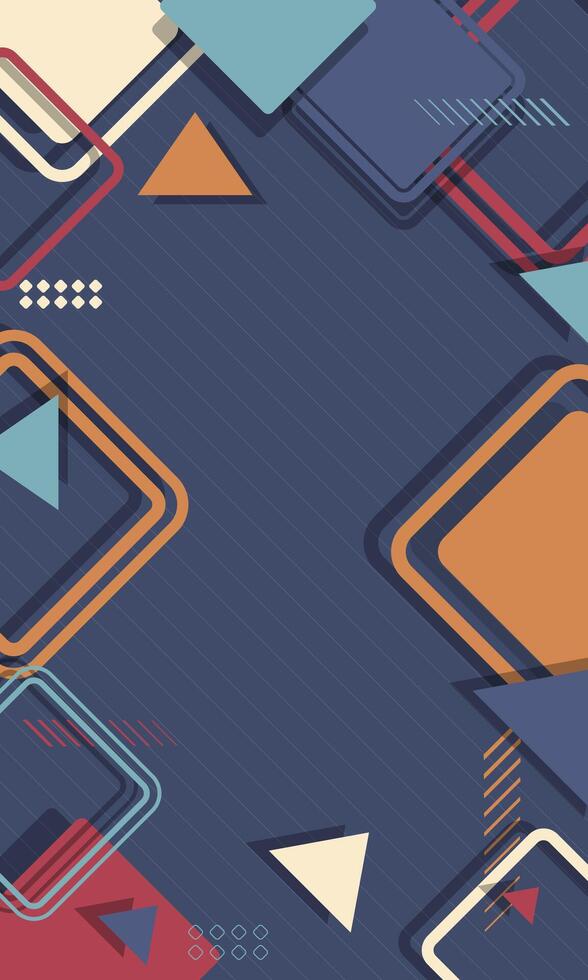 Simple wallpaper abstract geometric shapes vector
