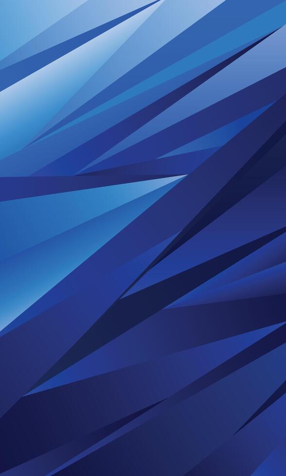 Elegant blue gradient abstract geometric triangle pattern wallpaper vector