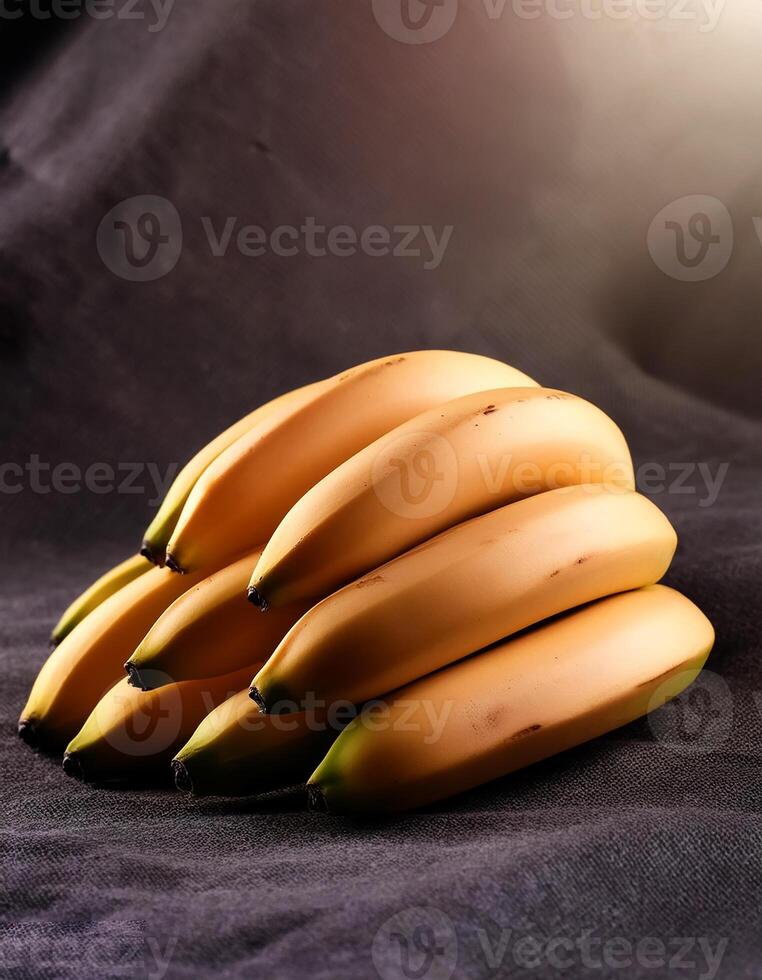 Close-up shot of group of bananas. flat lay. full frame. background concept. top of views. photo