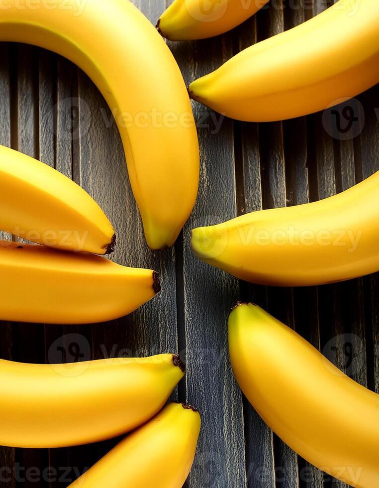 Close-up shot of group of bananas. flat lay. full frame. background concept. top of views. photo