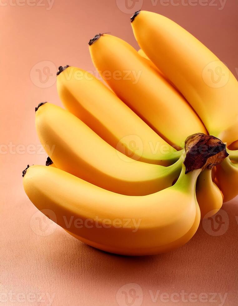 Close-up shot of group of bananas. flat lay. full frame. background concept. top of views. photo