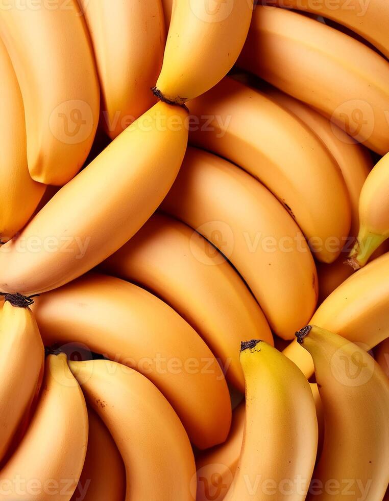 Close-up shot of group of bananas. flat lay. full frame. background concept. top of views. photo