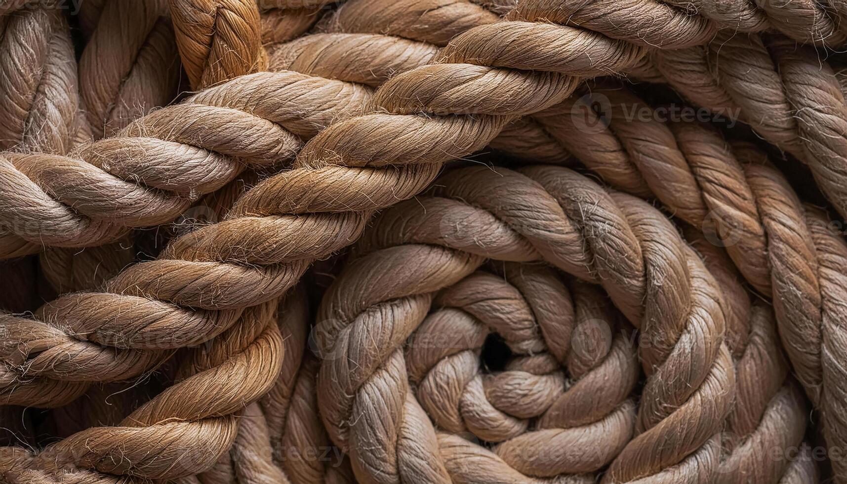Texture of Jute. Twisted linen rope. as background. top view. pattern texture background photo