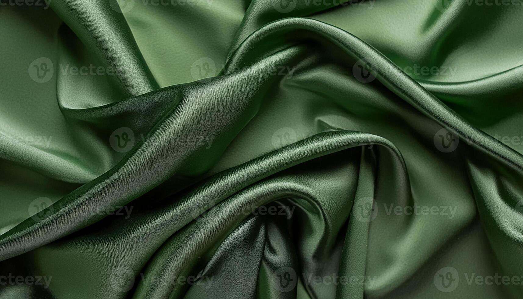 Texture of crumpled fine green cotton fabric as background. Shabby bed sheets. top view.pattern texture background photo