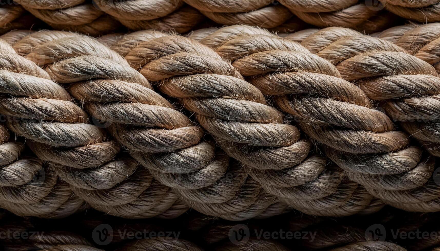 Texture of Jute. Twisted linen rope. as background. top view. pattern texture background photo