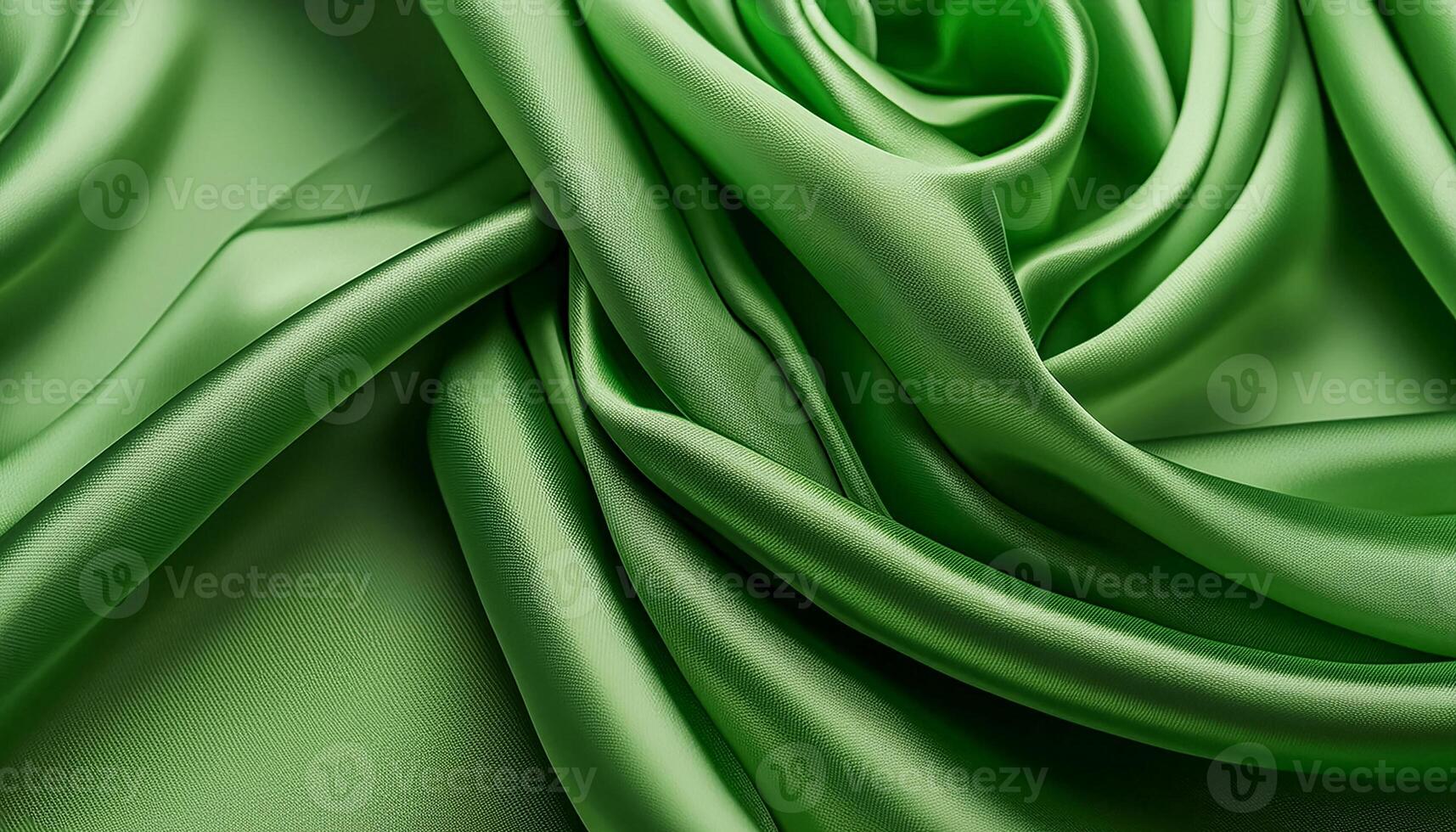 Texture of crumpled fine green cotton fabric as background. Shabby bed sheets. top view.pattern texture background photo