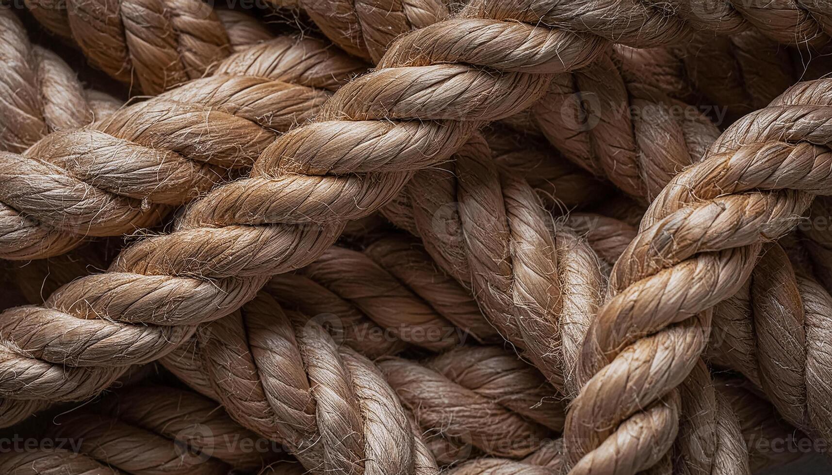Texture of Jute. Twisted linen rope. photo