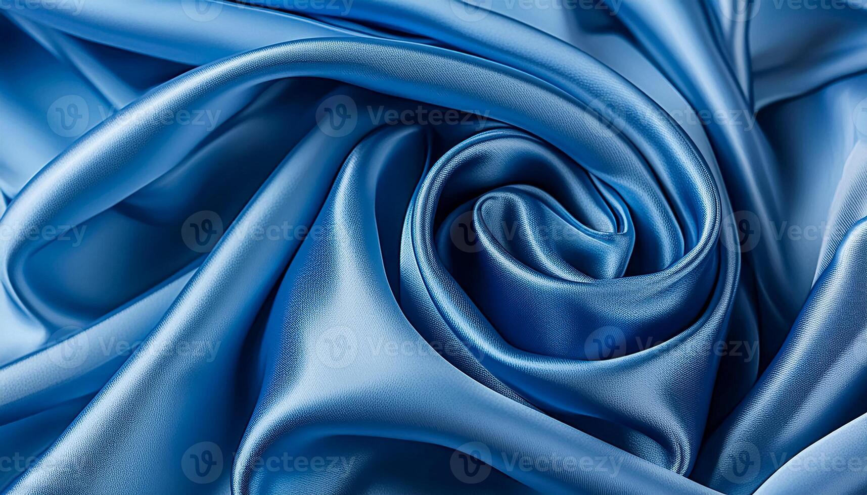 Texture of crumpled fine blue cotton fabric as background. Shabby bed sheets. top view. photo