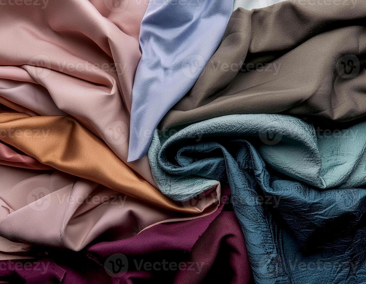 White Linen Cloth Folds Texture photo