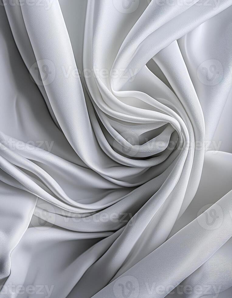 White Linen Cloth Folds photo