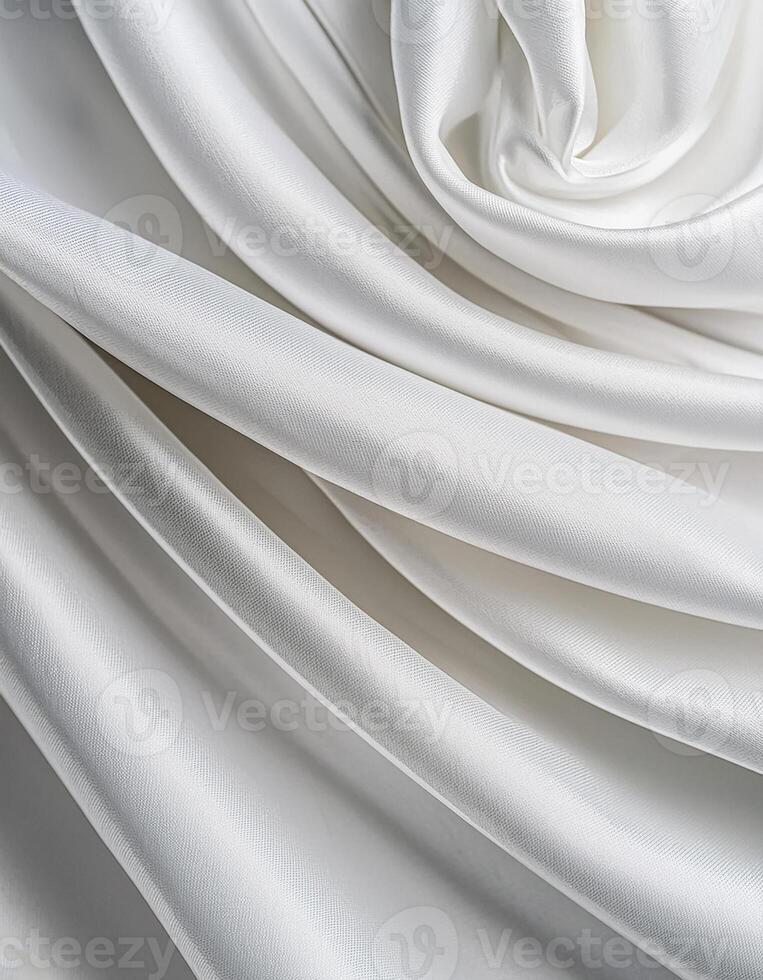 White Linen Cloth Folds photo
