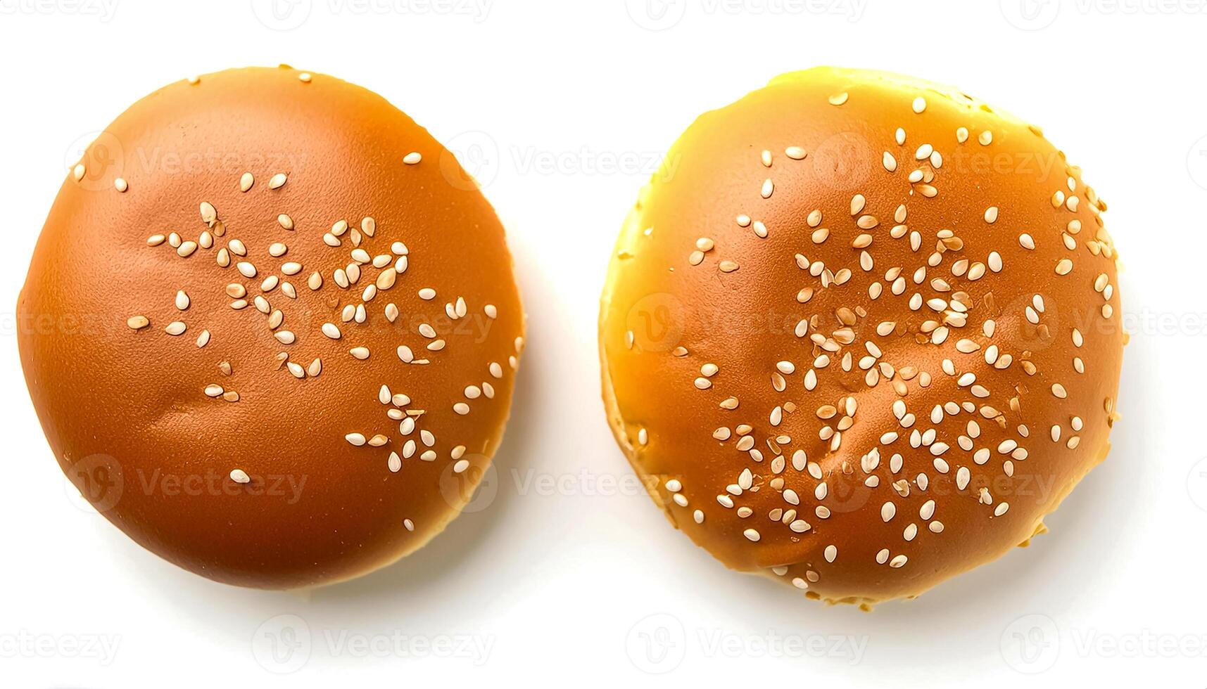 Creative food concept. hamburger against a white background. hamburger bun. photo