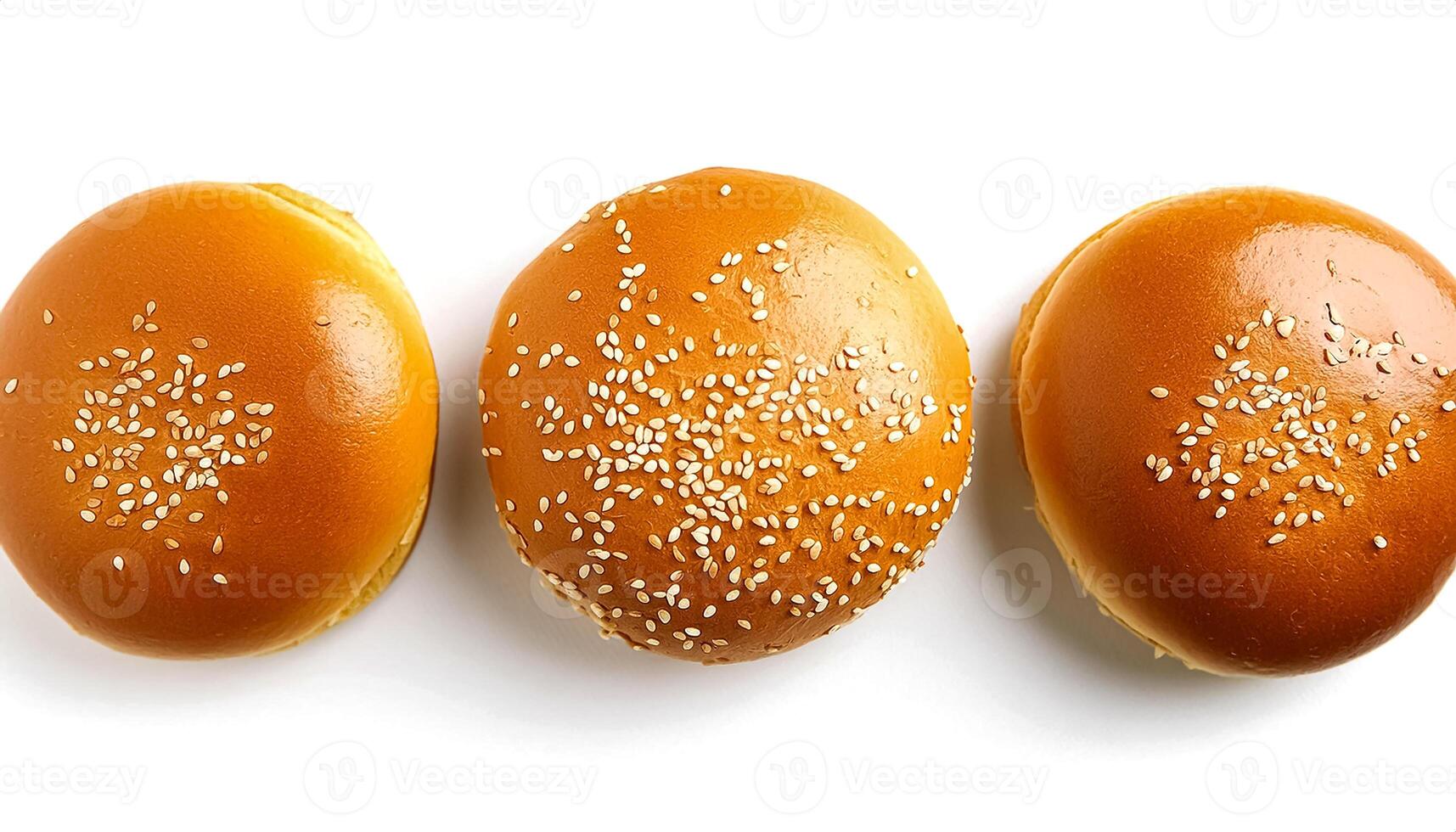 Creative food concept. hamburger against a white background. hamburger bun. photo