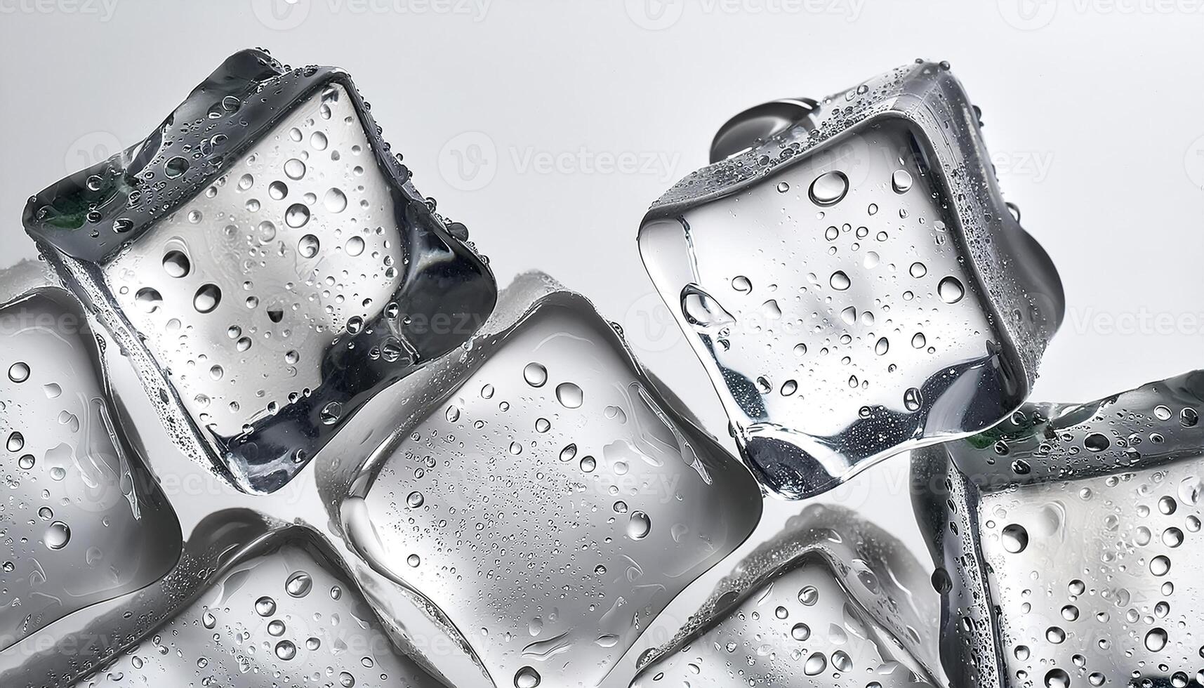 Drink concept cubed ice photo