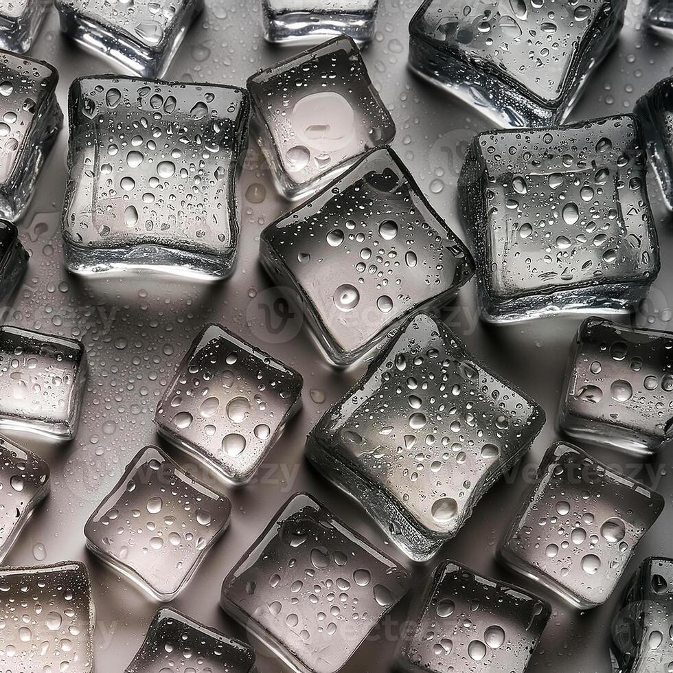 Drink concept cubed ice photo