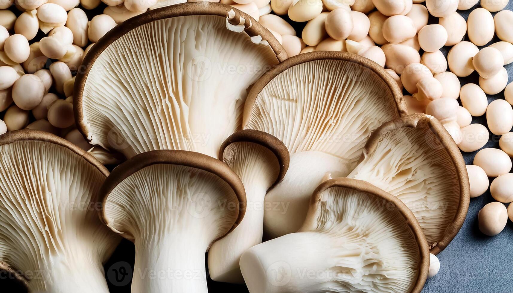 Fresh beech mushroom photo