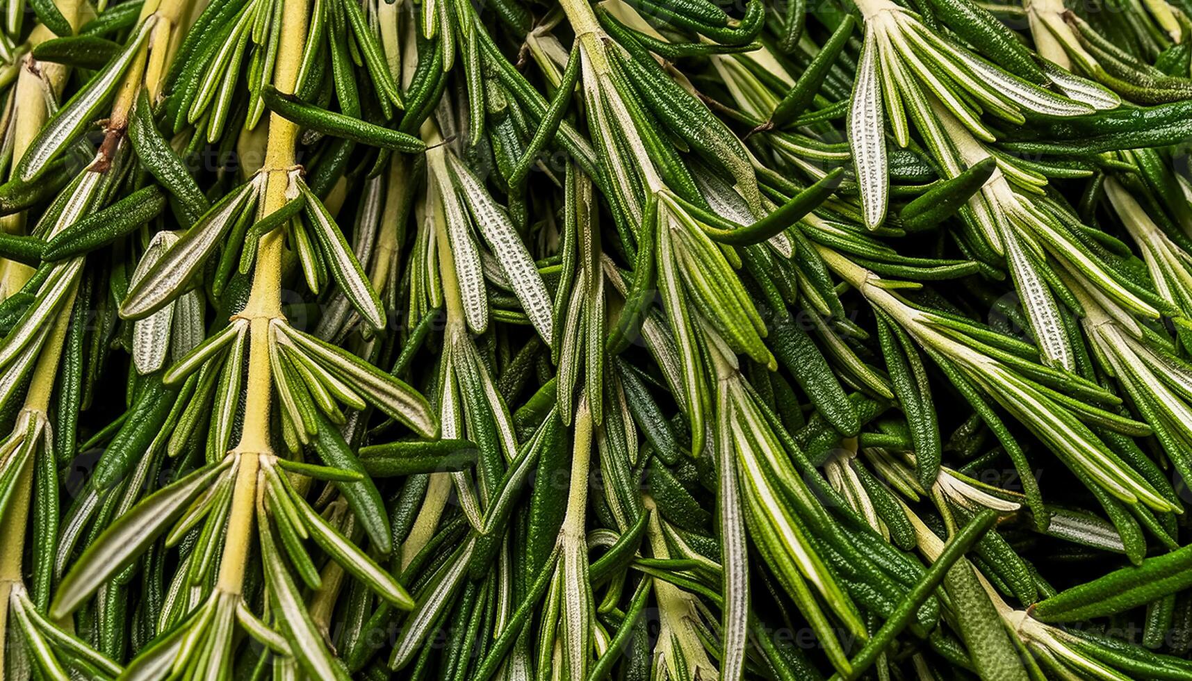photo of rosemary from above. pattern texture background.