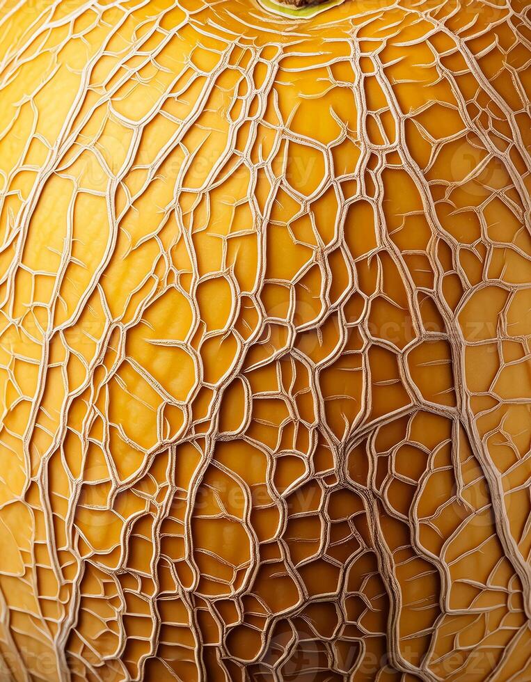 A close-up photo of a ripe melon. Pattern texture background