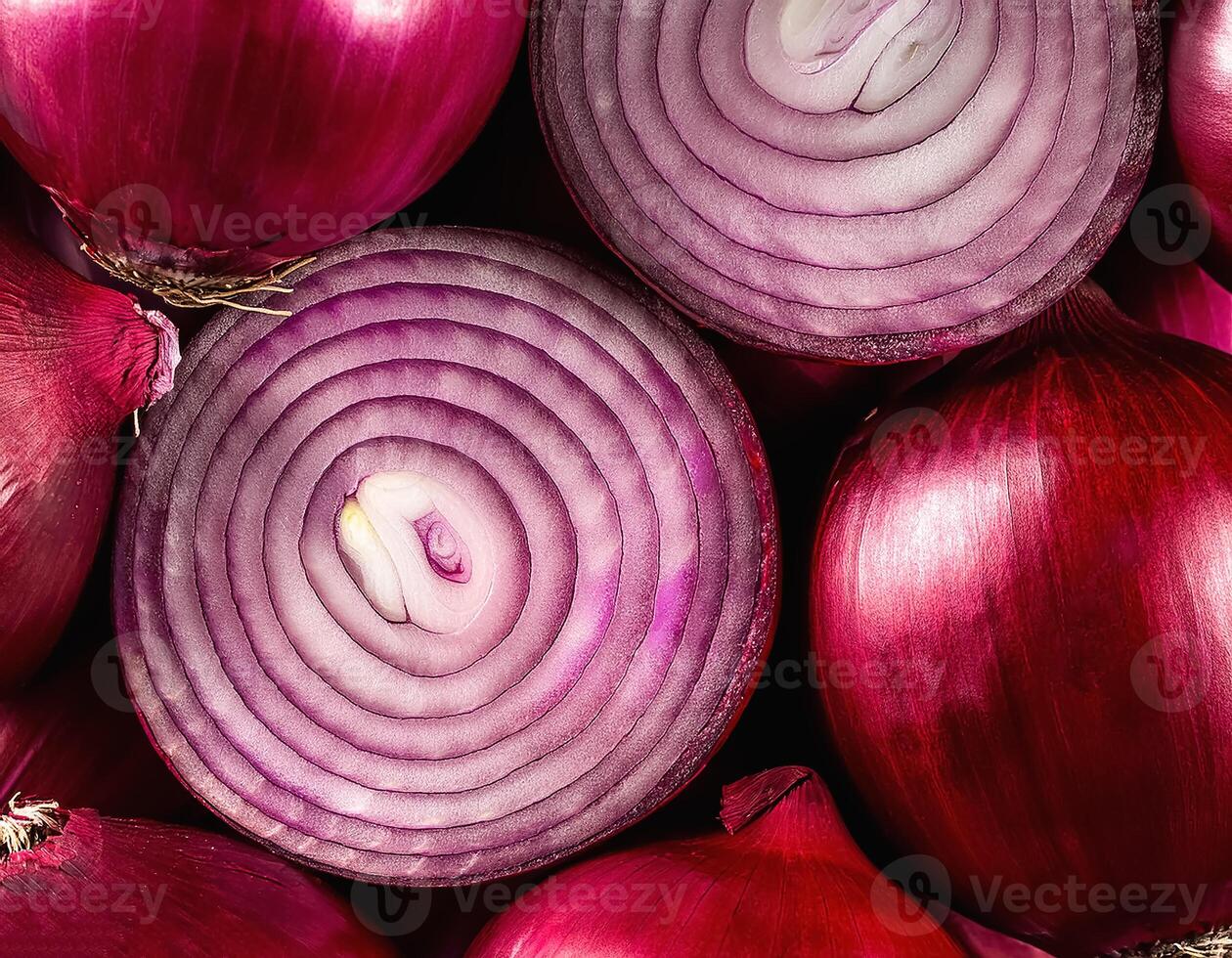 High quality photo of red onion. pattern texture background.