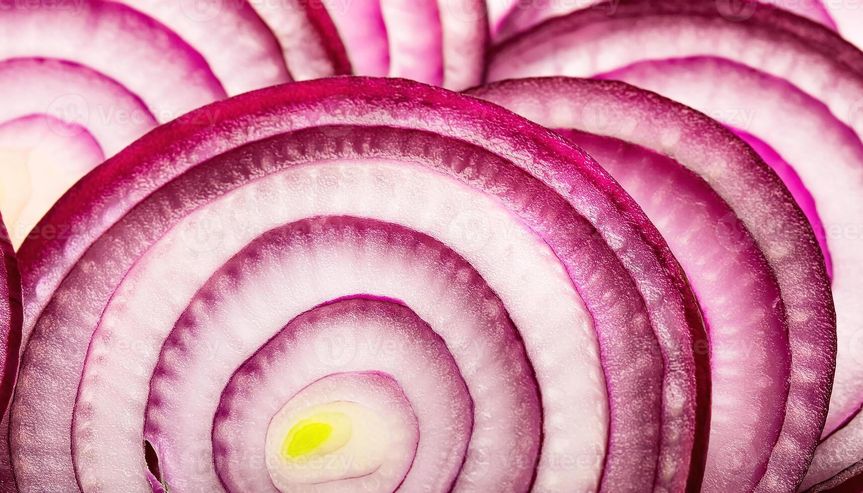 red onion slices. pattern texture background. photo