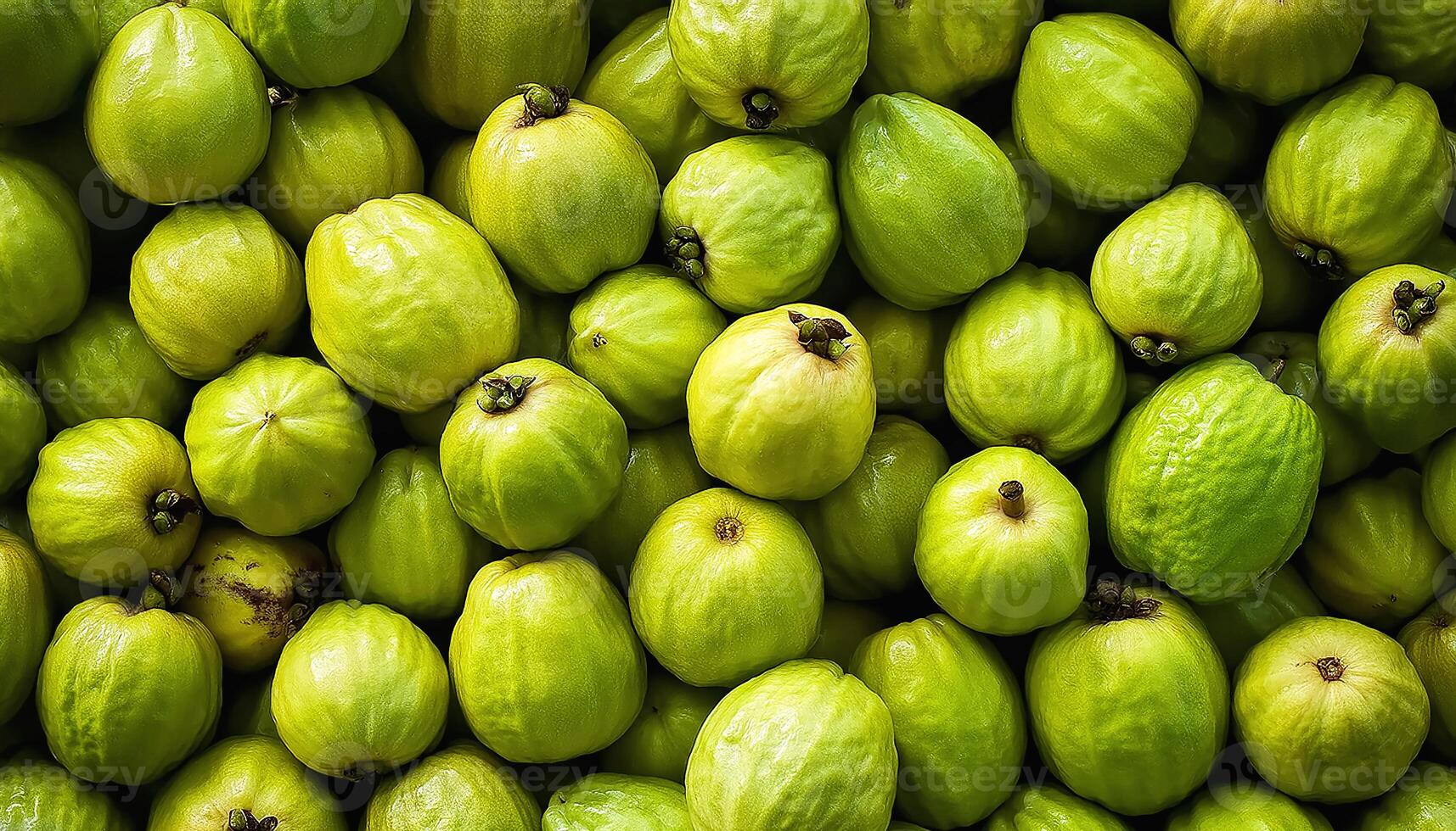 Fresh a pile of close-up guava fruit, pink, fresh, organic. mock up. photo