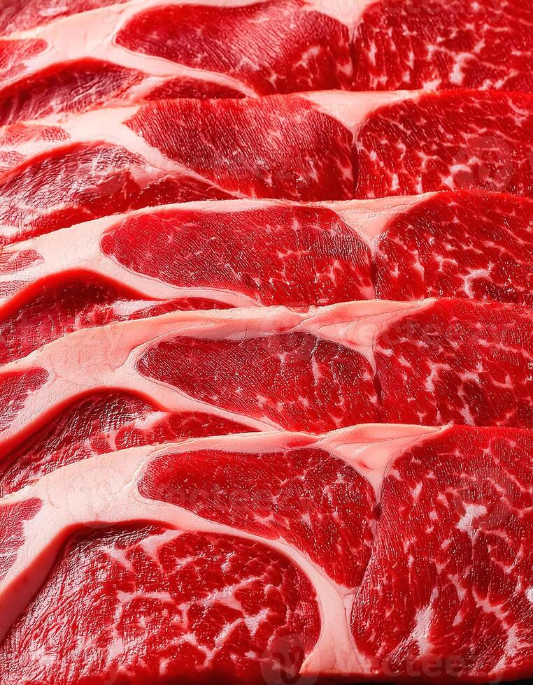 Raw wagyu, Beef, Wagyu Beef, Lean Meat, Raw Meat, Fresh Meat. pattern texture background. photo