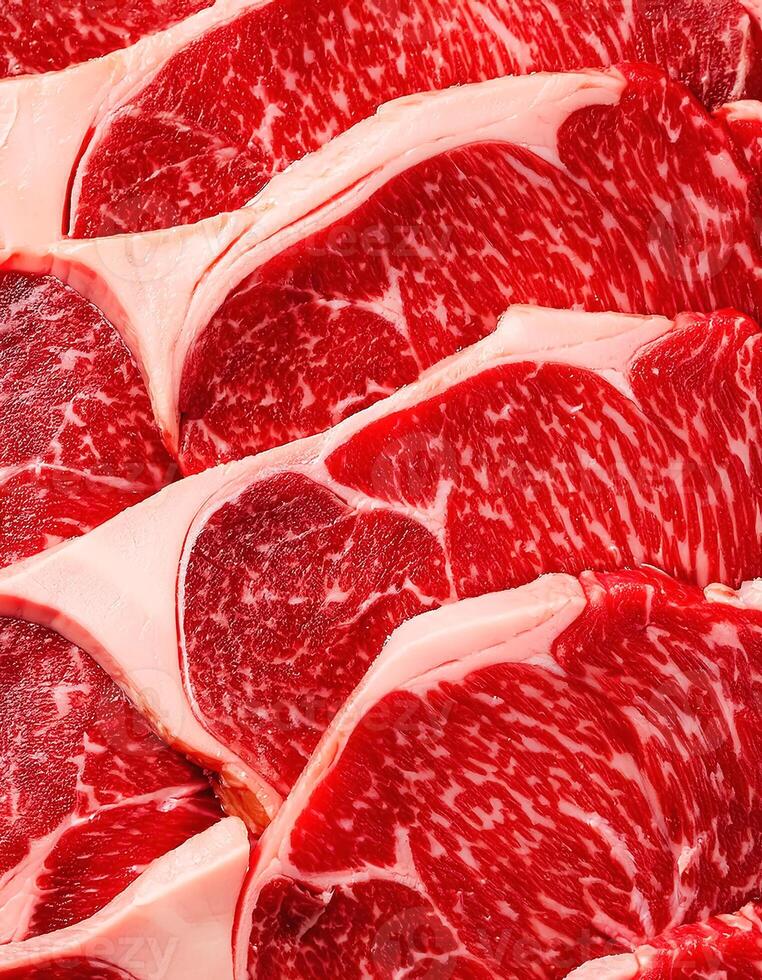 Raw wagyu, Beef, Wagyu Beef, Lean Meat, Raw Meat, Fresh Meat. pattern texture background. photo