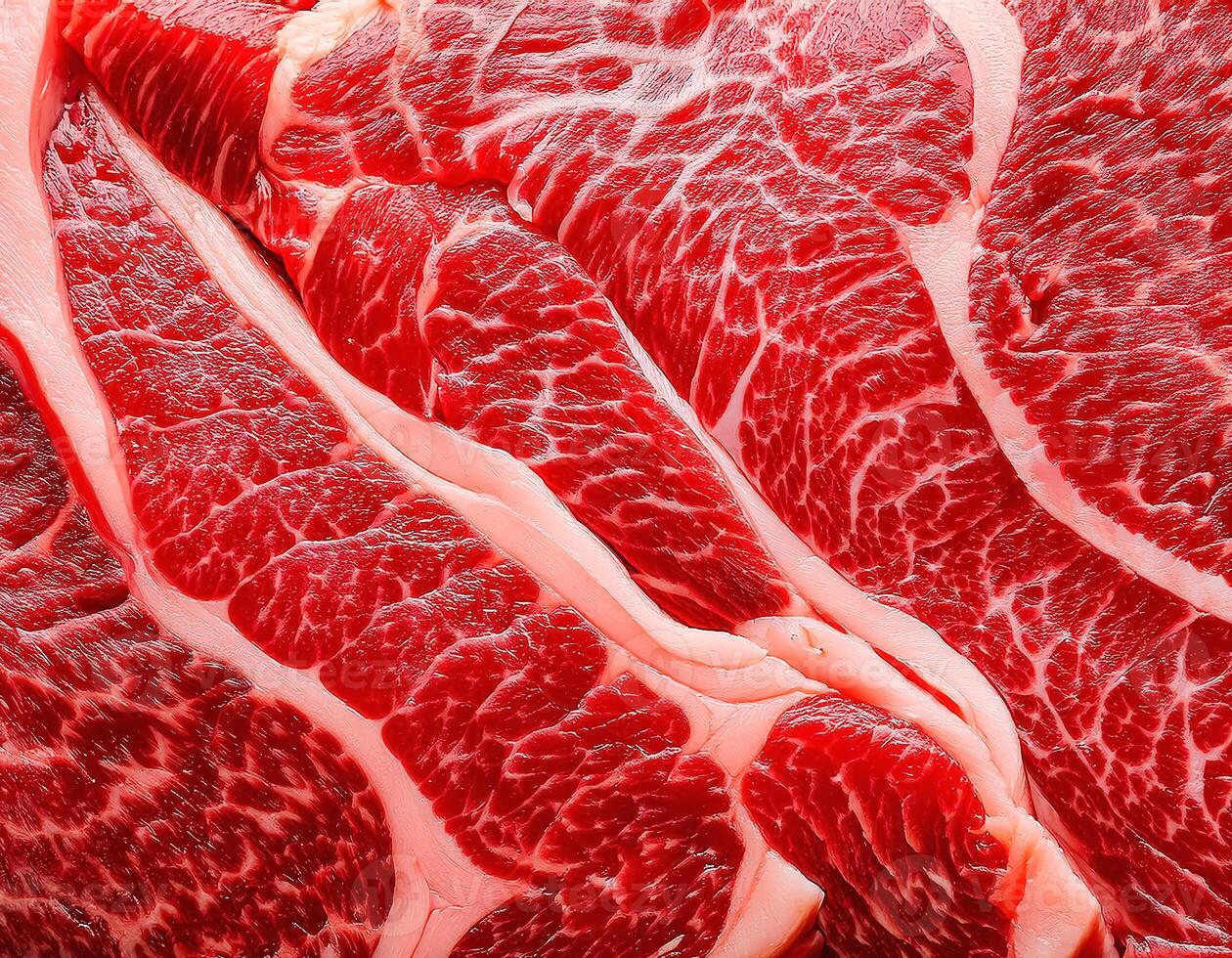 Raw wagyu, Beef, Wagyu Beef, Lean Meat, Raw Meat, Fresh Meat. pattern texture background. photo