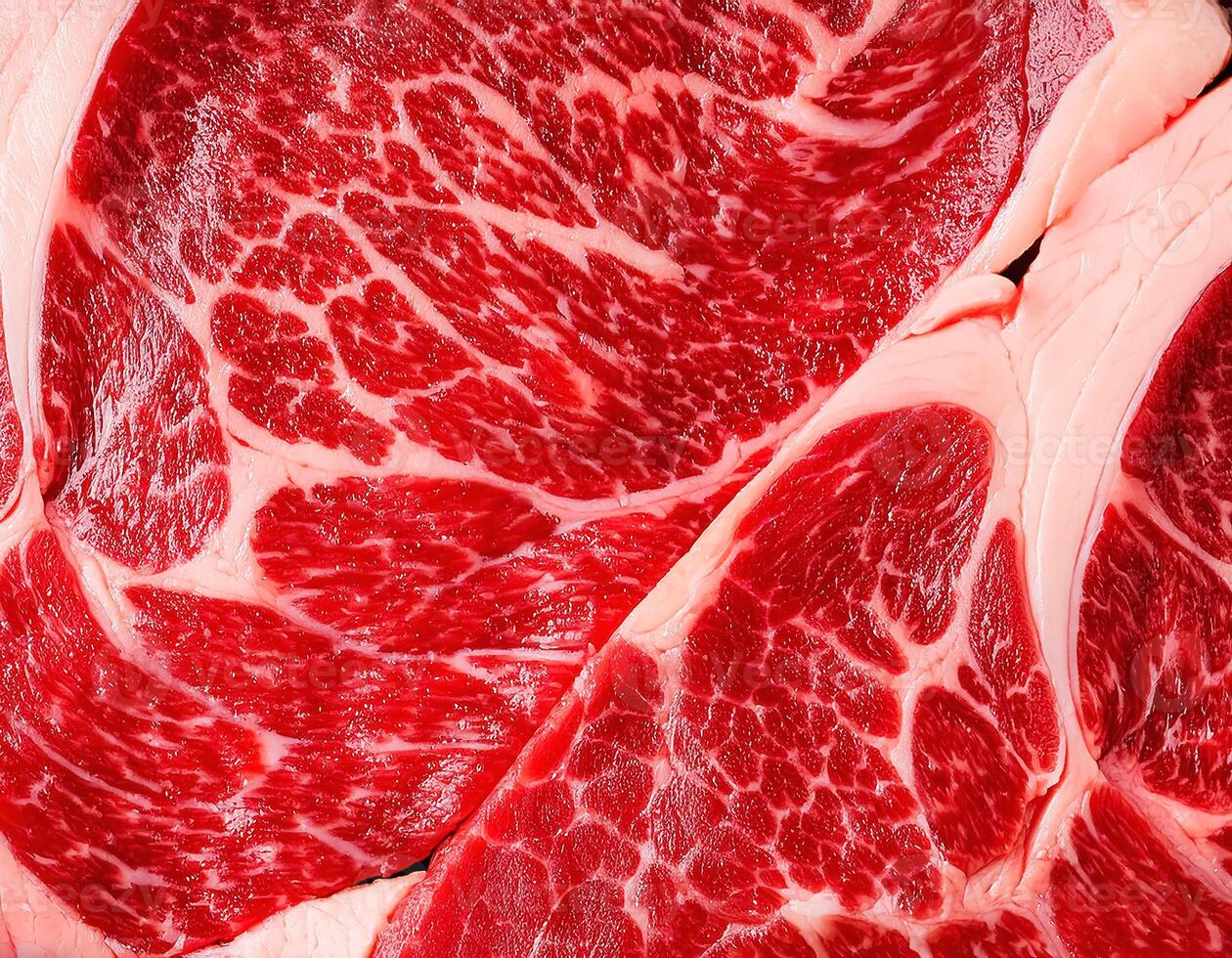 Raw wagyu, Beef, Wagyu Beef, Lean Meat, Raw Meat, Fresh Meat. pattern texture background. photo
