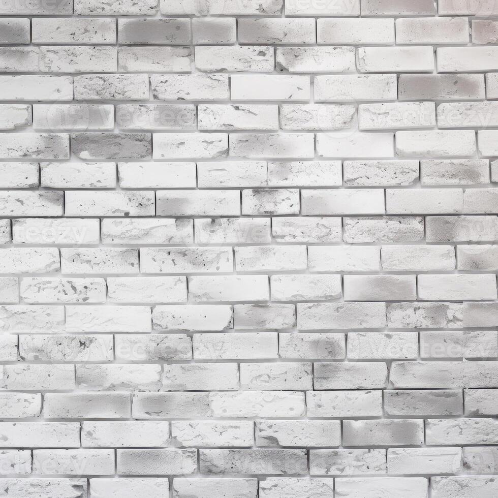White Brick Wall With Paint photo