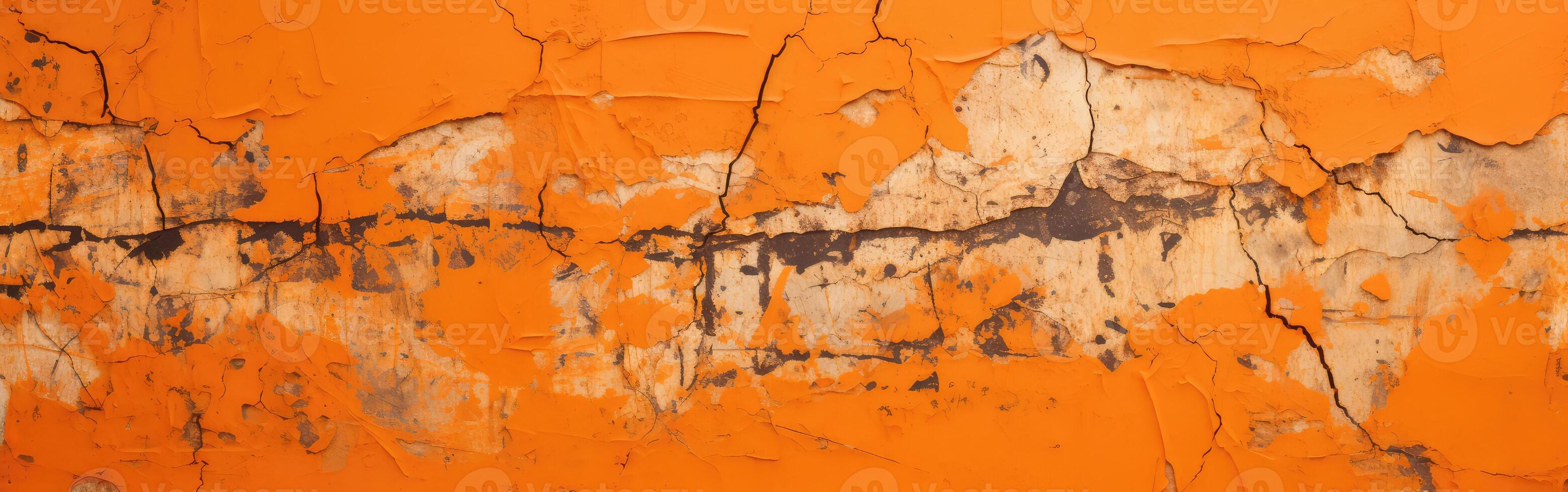 Close-Up of Peeling Paint on Wall photo