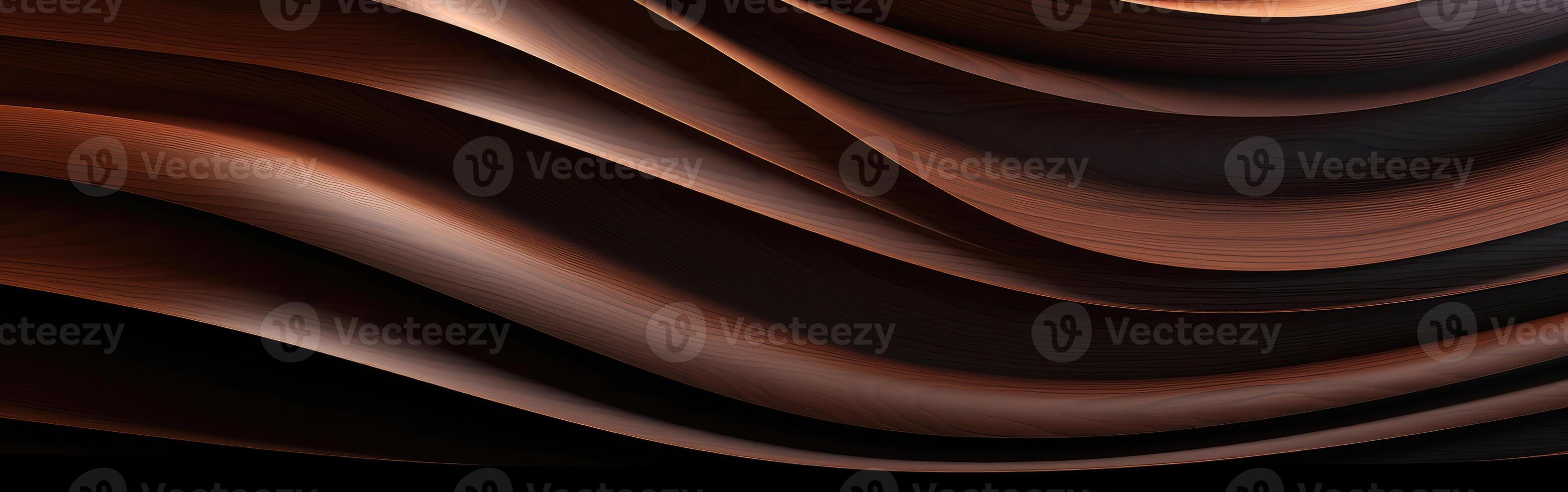 Brown Material Wave in Computer Generated Image photo