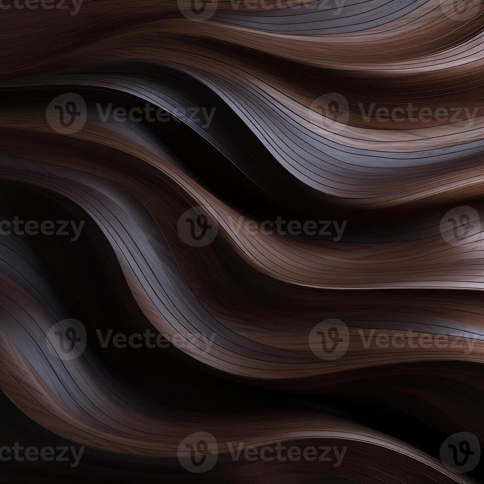 Close-Up View of Wavy Hair photo